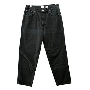Vintage Calvin Klein Easy Fit Jean Mens 33x30 Black Wash Rigid Cotton Relaxed
